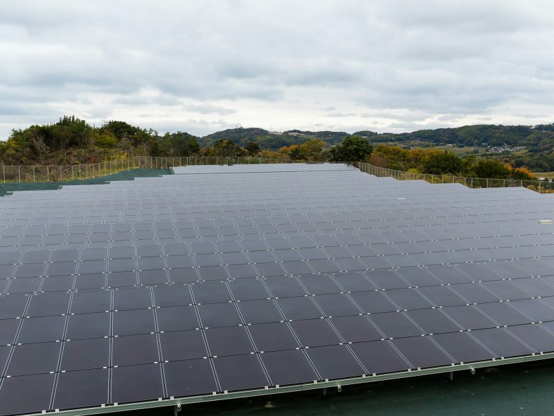 Solar energy panel, solar power plant